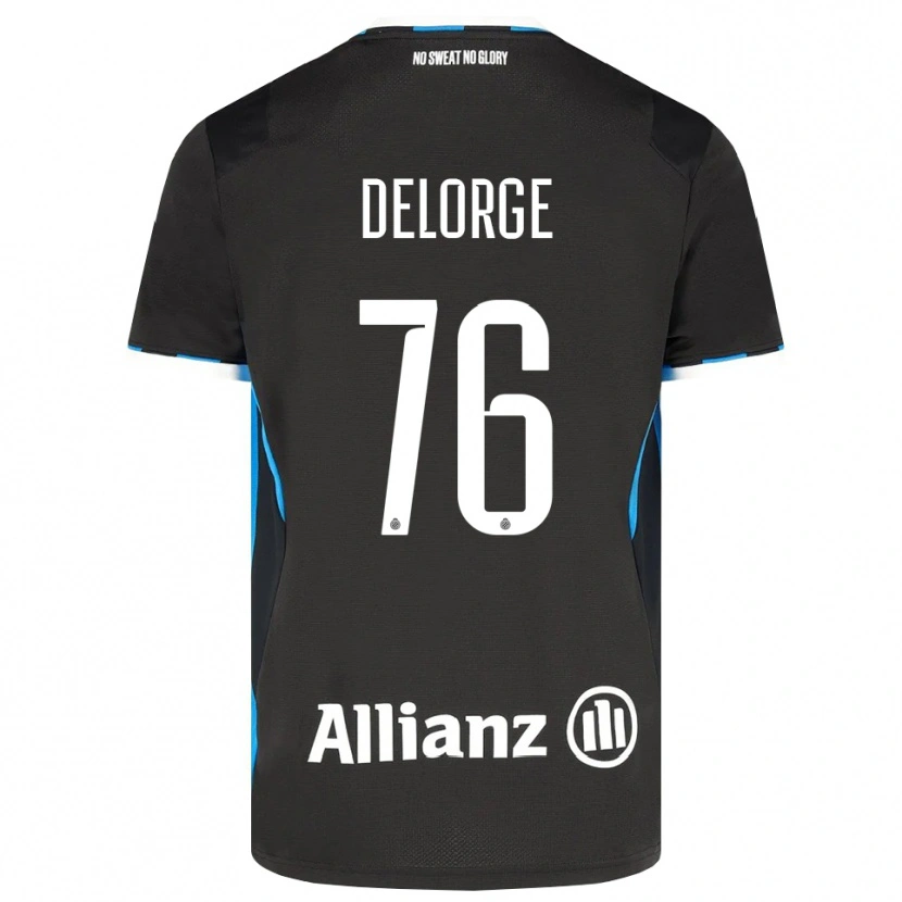 Danxen Dzieci Lucas Delorge #76 Czarny Czerwony Niebieski Domowa Koszulka 2026/27 Koszulki Klubowe