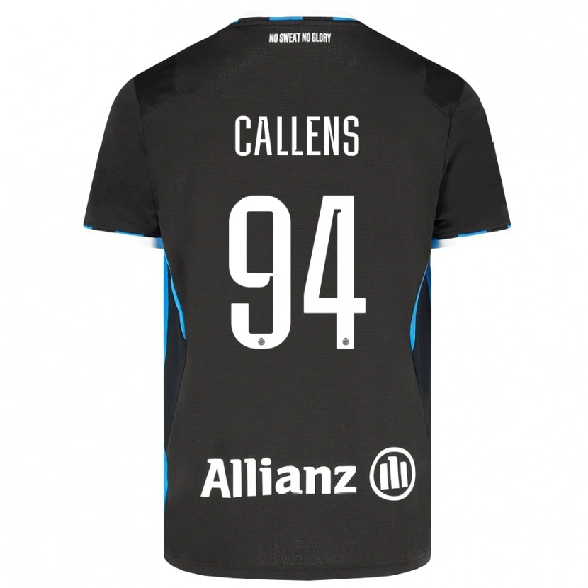Danxen Dzieci Emiel Callens #94 Czarny Czerwony Niebieski Domowa Koszulka 2026/27 Koszulki Klubowe