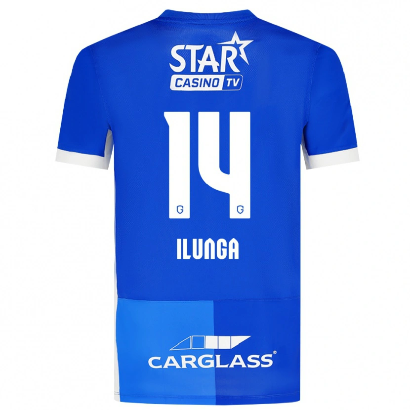 Danxen Dzieci Riccardo Ilunga #14 Średni Niebieski Królewski Niebieski Biały Domowa Koszulka 2026/27 Koszulki Klubowe