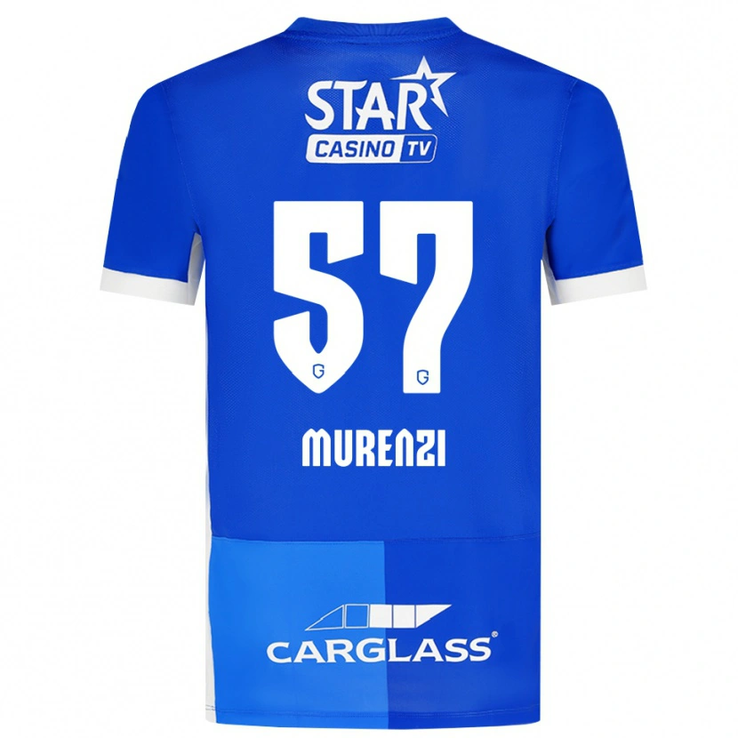 Danxen Dzieci Aaron Murenzi #57 Średni Niebieski Królewski Niebieski Biały Domowa Koszulka 2026/27 Koszulki Klubowe