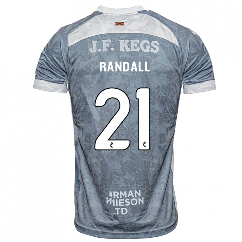 Danxen Dzieci Jesse Randall #21 Jasny Szary Łupek Wyjazdowa Koszulka 2026/27 Koszulki Klubowe
