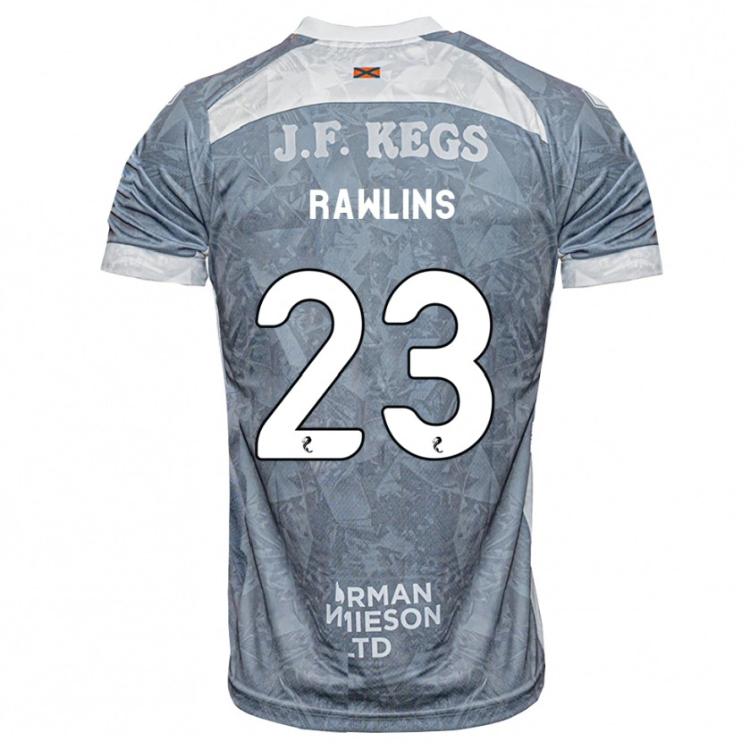 Danxen Dzieci Joshua Rawlins #23 Jasny Szary Łupek Wyjazdowa Koszulka 2026/27 Koszulki Klubowe
