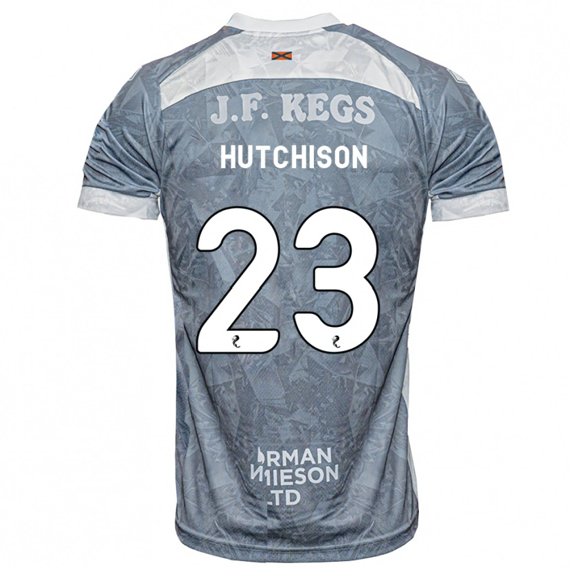 Danxen Dzieci Daisy Hutchison #23 Jasny Szary Łupek Wyjazdowa Koszulka 2026/27 Koszulki Klubowe