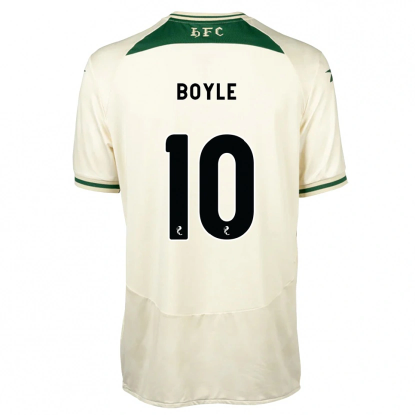 Danxen Dzieci Martin Boyle #10 Biały Las Zielony Wyjazdowa Koszulka 2026/27 Koszulki Klubowe