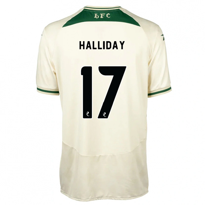 Danxen Dzieci Grant Halliday #17 Biały Las Zielony Wyjazdowa Koszulka 2026/27 Koszulki Klubowe