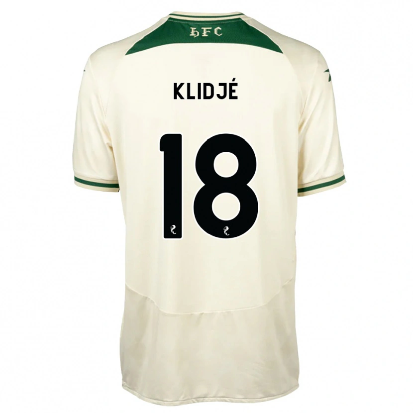 Danxen Dzieci Thibault Klidjé #18 Biały Las Zielony Wyjazdowa Koszulka 2026/27 Koszulki Klubowe