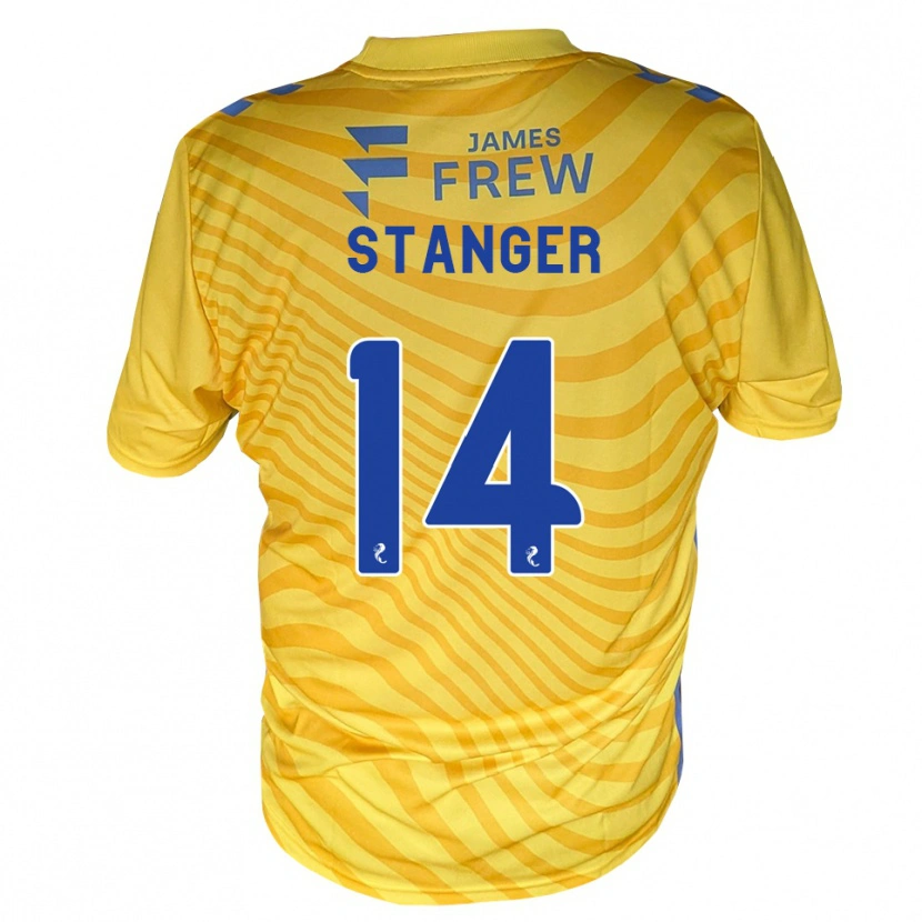 Danxen Dzieci George Stanger #14 Królewski Niebieski Żółty Wyjazdowa Koszulka 2026/27 Koszulki Klubowe