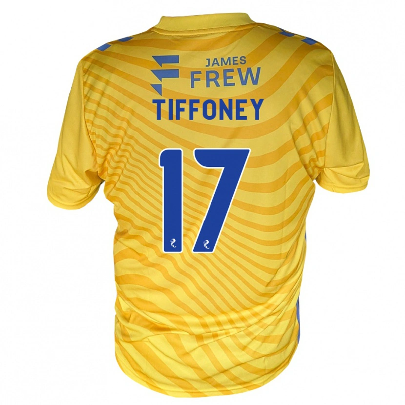 Danxen Dzieci Scott Tiffoney #17 Królewski Niebieski Żółty Wyjazdowa Koszulka 2026/27 Koszulki Klubowe