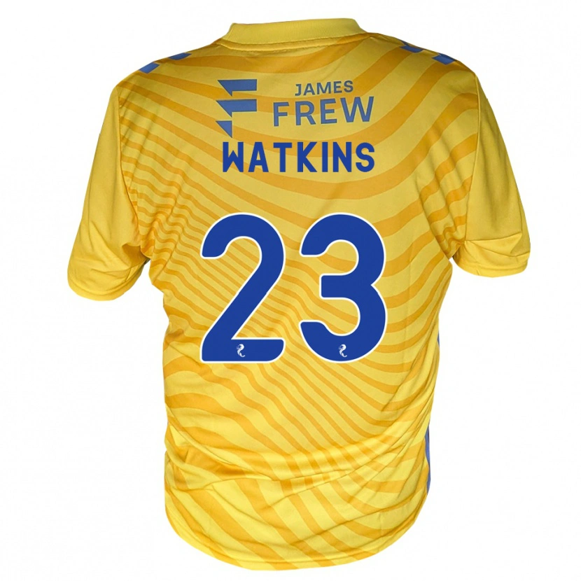 Danxen Dzieci Marley Watkins #23 Królewski Niebieski Żółty Wyjazdowa Koszulka 2026/27 Koszulki Klubowe