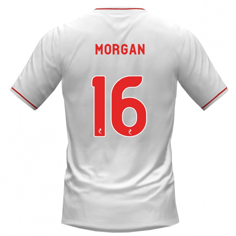 Danxen Dzieci Briony Morgan #16 Biały Czerwony Wyjazdowa Koszulka 2026/27 Koszulki Klubowe