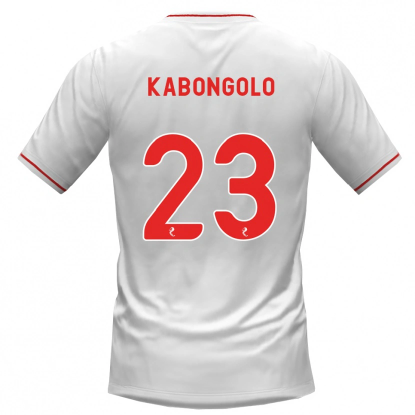 Danxen Dzieci Brooklyn Kabongolo #23 Biały Czerwony Wyjazdowa Koszulka 2026/27 Koszulki Klubowe