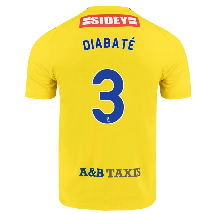 Danxen Dzieci Cheick Diabaté #3 Żółty Niebieski Czarny Wyjazdowa Koszulka 2026/27 Koszulki Klubowe