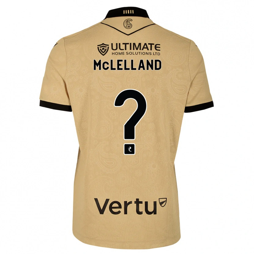 Danxen Dzieci Kenzie Mclelland #0 Drewniany Czarny Wyjazdowa Koszulka 2026/27 Koszulki Klubowe