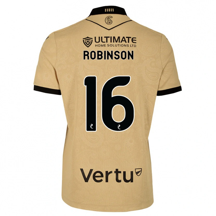 Danxen Dzieci Sam Robinson #16 Drewniany Czarny Wyjazdowa Koszulka 2026/27 Koszulki Klubowe