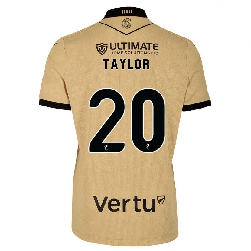 Danxen Dzieci Fraser Taylor #20 Drewniany Czarny Wyjazdowa Koszulka 2026/27 Koszulki Klubowe