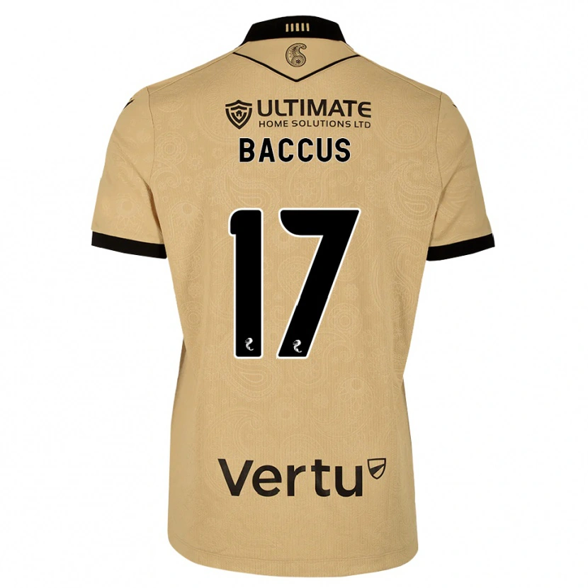 Danxen Dzieci Keanu Baccus #17 Drewniany Czarny Wyjazdowa Koszulka 2026/27 Koszulki Klubowe