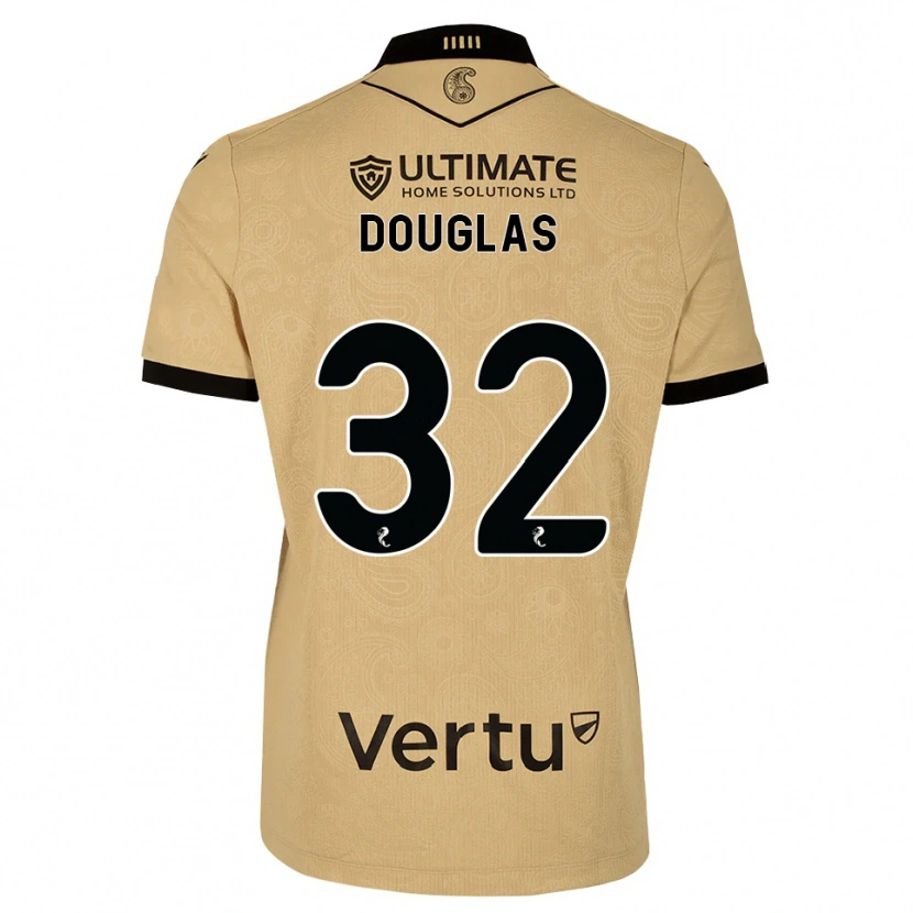 Danxen Dzieci Luke Douglas #32 Drewniany Czarny Wyjazdowa Koszulka 2026/27 Koszulki Klubowe