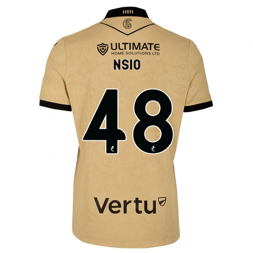 Danxen Dzieci Paul Nsio #48 Drewniany Czarny Wyjazdowa Koszulka 2026/27 Koszulki Klubowe