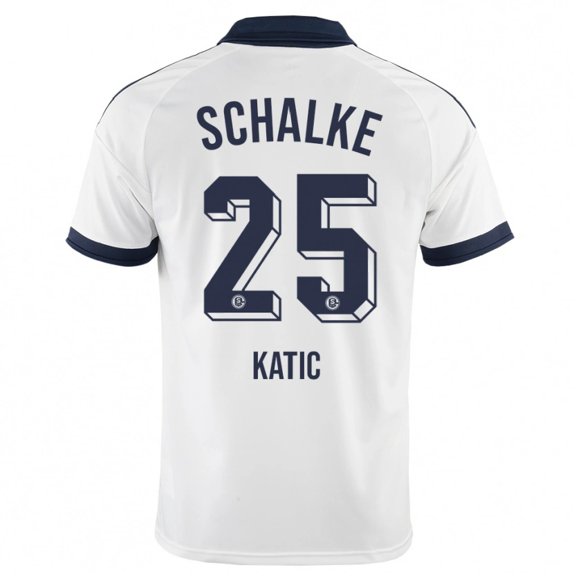 Danxen Dzieci Nikola Katic #25 Czarny Biały Wyjazdowa Koszulka 2026/27 Koszulki Klubowe