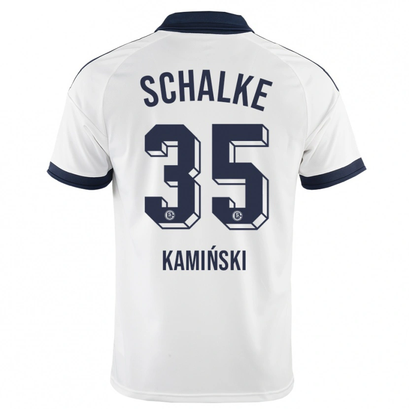 Danxen Dzieci Marcin Kaminski #35 Czarny Biały Wyjazdowa Koszulka 2026/27 Koszulki Klubowe