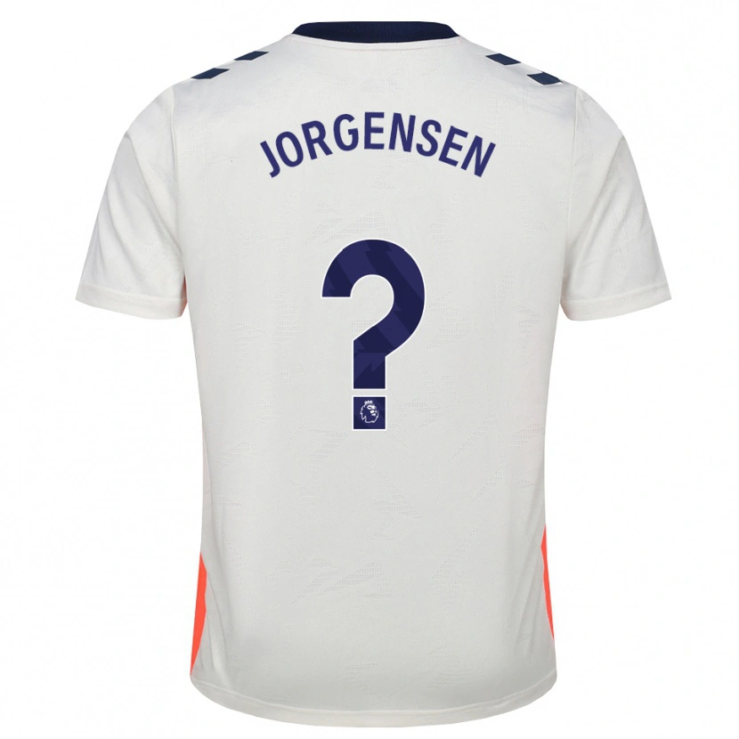 Danxen Dzieci Oscar Jorgensen #0 Biały Pomarańczowy Niebieski Królewski Wyjazdowa Koszulka 2026/27 Koszulki Klubowe