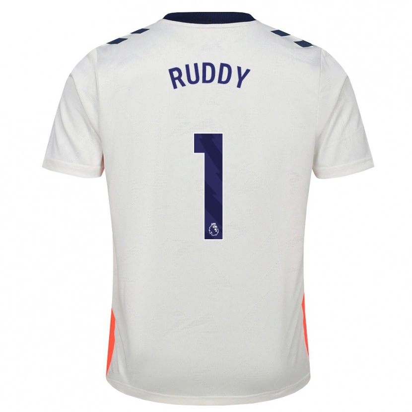 Danxen Dzieci Jack Ruddy #1 Biały Pomarańczowy Niebieski Królewski Wyjazdowa Koszulka 2026/27 Koszulki Klubowe