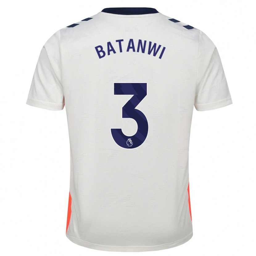 Danxen Dzieci Tristen Batanwi #3 Biały Pomarańczowy Niebieski Królewski Wyjazdowa Koszulka 2026/27 Koszulki Klubowe