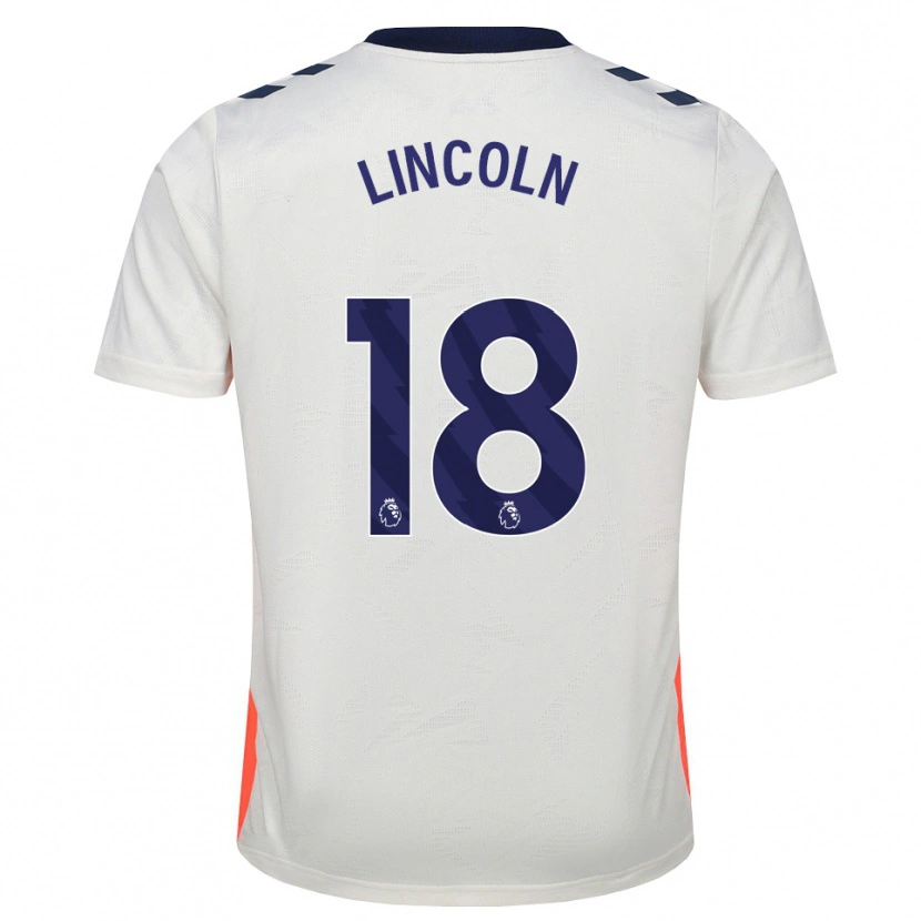 Danxen Dzieci Khavarni Lincoln #18 Biały Pomarańczowy Niebieski Królewski Wyjazdowa Koszulka 2026/27 Koszulki Klubowe