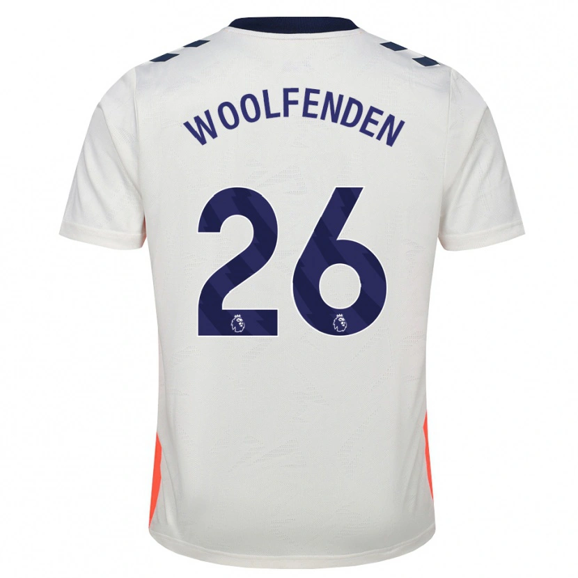 Danxen Dzieci Luke Woolfenden #26 Biały Pomarańczowy Niebieski Królewski Wyjazdowa Koszulka 2026/27 Koszulki Klubowe