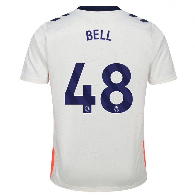 Danxen Dzieci Luke Bell #48 Biały Pomarańczowy Niebieski Królewski Wyjazdowa Koszulka 2026/27 Koszulki Klubowe