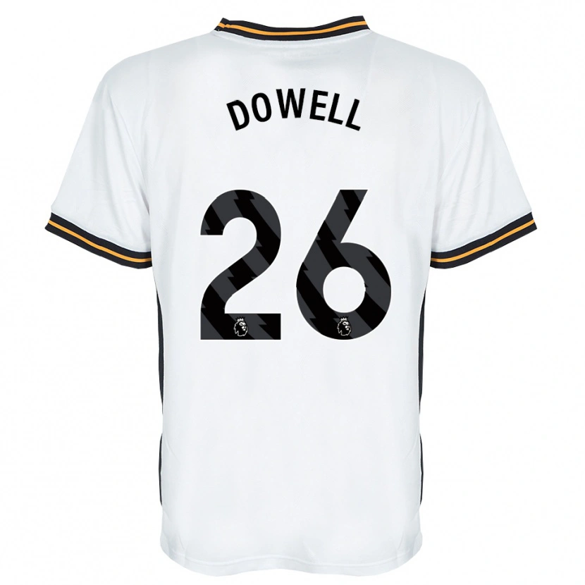 Danxen Dzieci Kieran Dowell #26 Biały Pomarańczowy Czarny Wyjazdowa Koszulka 2026/27 Koszulki Klubowe