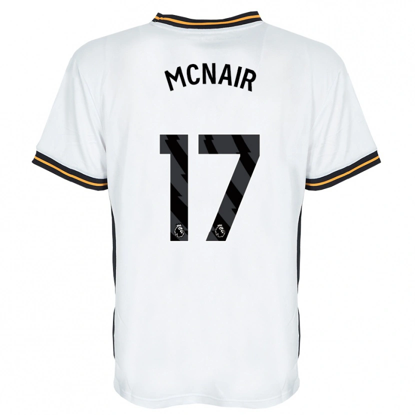 Danxen Dzieci Paddy Mcnair #17 Biały Pomarańczowy Czarny Wyjazdowa Koszulka 2026/27 Koszulki Klubowe