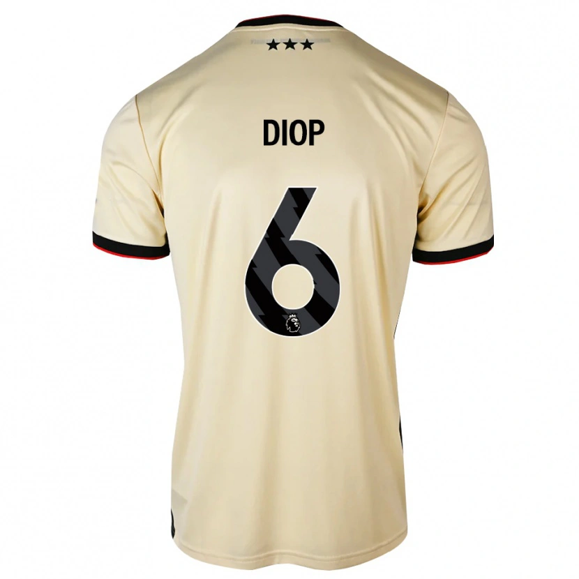 Danxen Dzieci Issa Diop #6 Cytrynowy Szyfon Czarny Czerwony Wyjazdowa Koszulka 2026/27 Koszulki Klubowe