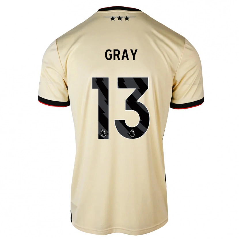 Danxen Dzieci Henry Gray #13 Cytrynowy Szyfon Czarny Czerwony Wyjazdowa Koszulka 2026/27 Koszulki Klubowe