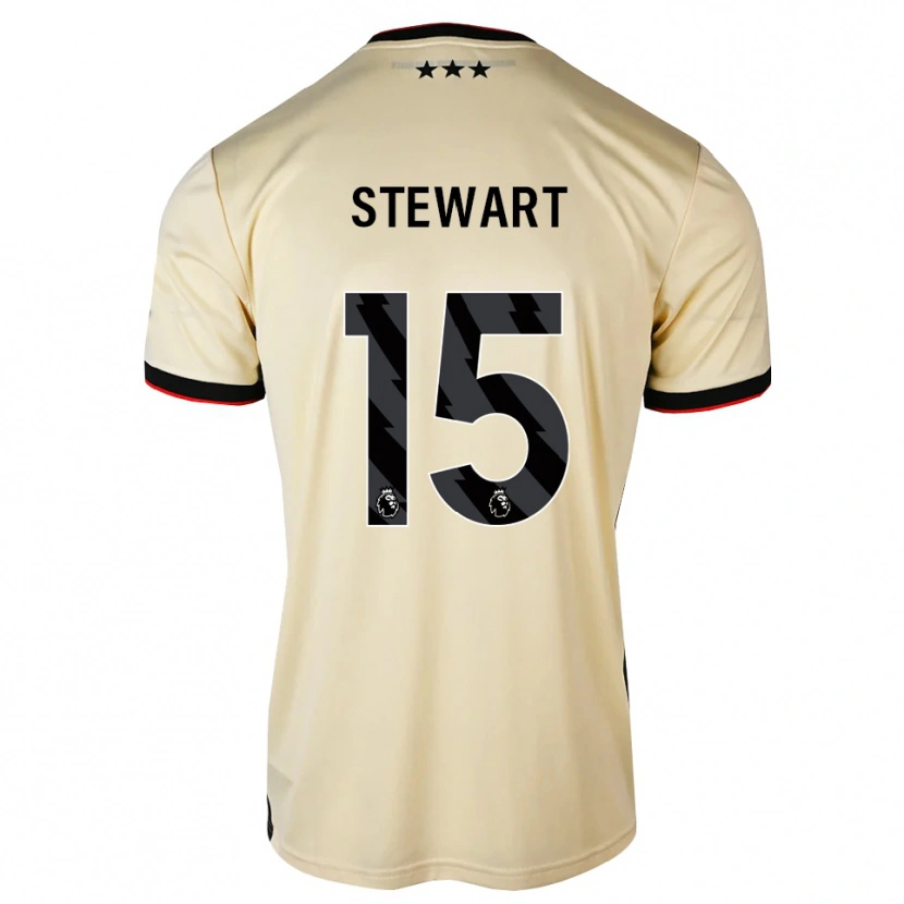 Danxen Dzieci Callum Stewart #15 Cytrynowy Szyfon Czarny Czerwony Wyjazdowa Koszulka 2026/27 Koszulki Klubowe