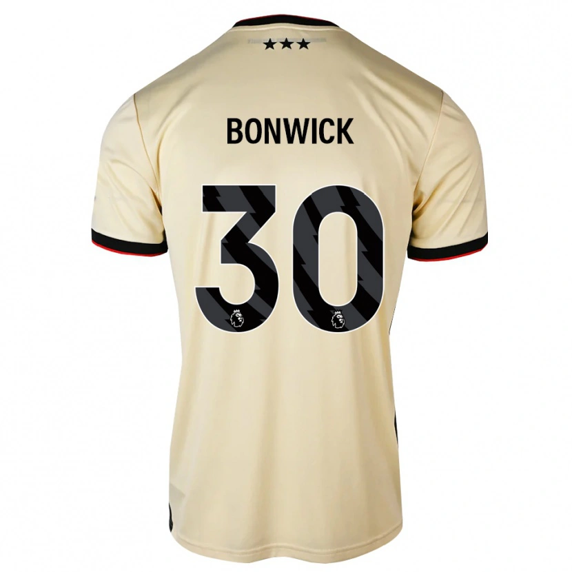 Danxen Dzieci Kaci-Jai Bonwick #30 Cytrynowy Szyfon Czarny Czerwony Wyjazdowa Koszulka 2026/27 Koszulki Klubowe