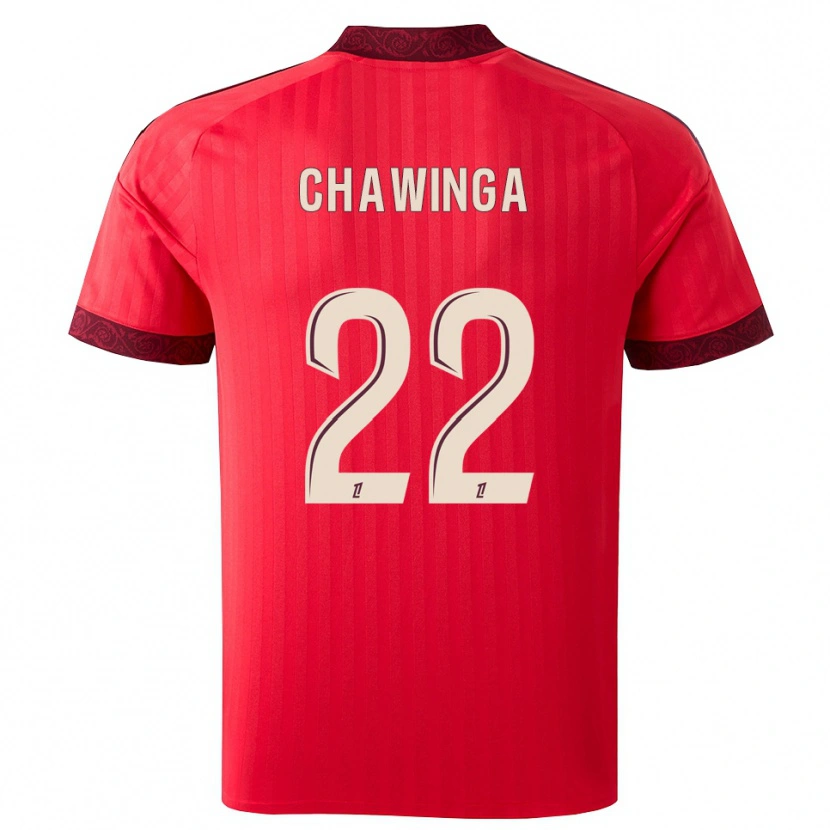 Danxen Dzieci Tabitha Chawinga #22 Bordo Czerwony Biały Wyjazdowa Koszulka 2026/27 Koszulki Klubowe
