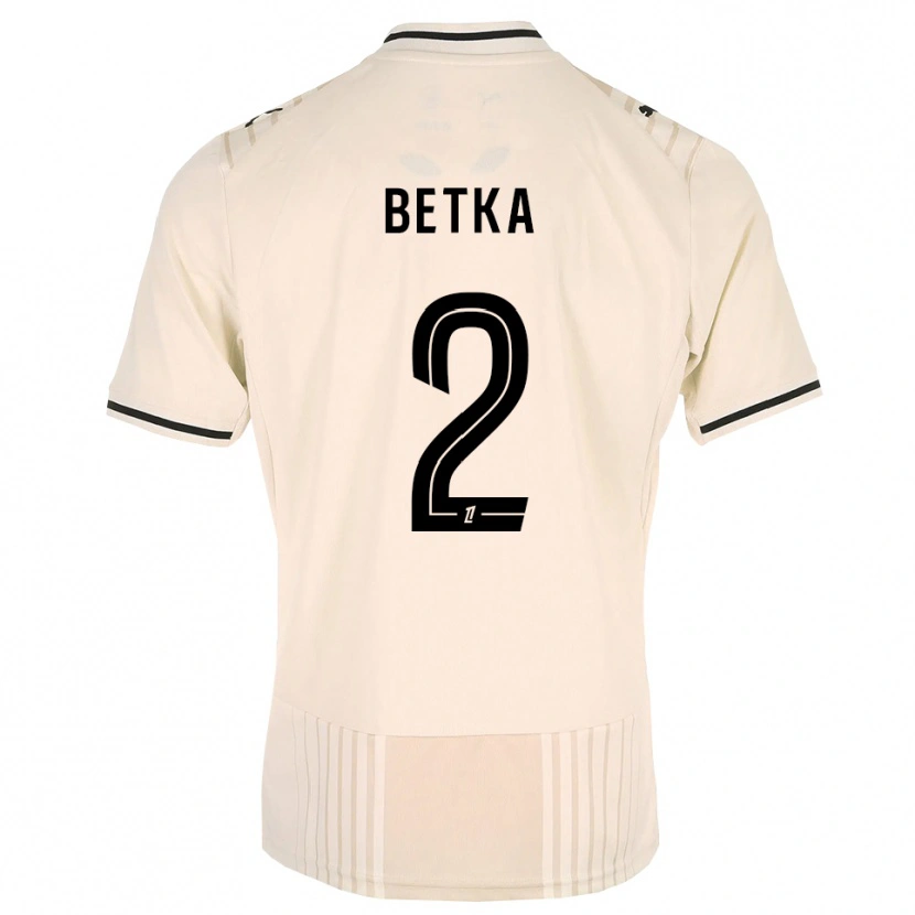 Danxen Dzieci Naël Betka #2 Stara Koronka Czarny Antyczny Biały Wyjazdowa Koszulka 2026/27 Koszulki Klubowe