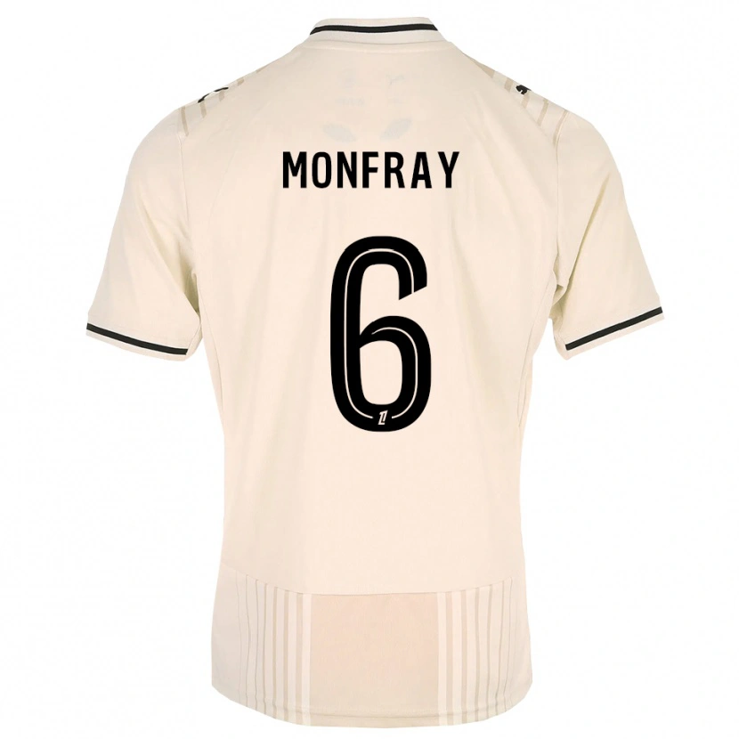 Danxen Dzieci Adrien Monfray #6 Stara Koronka Czarny Antyczny Biały Wyjazdowa Koszulka 2026/27 Koszulki Klubowe