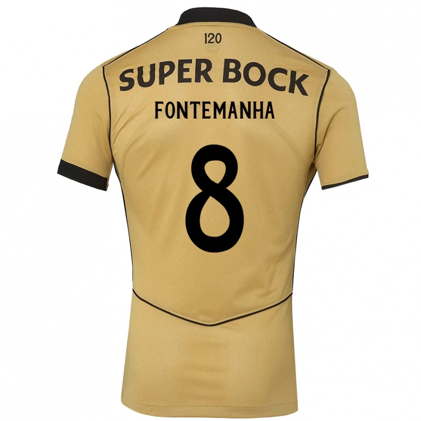 Danxen Dzieci Rita Fontemanha #8 Goldenrod Czarny Wyjazdowa Koszulka 2026/27 Koszulki Klubowe