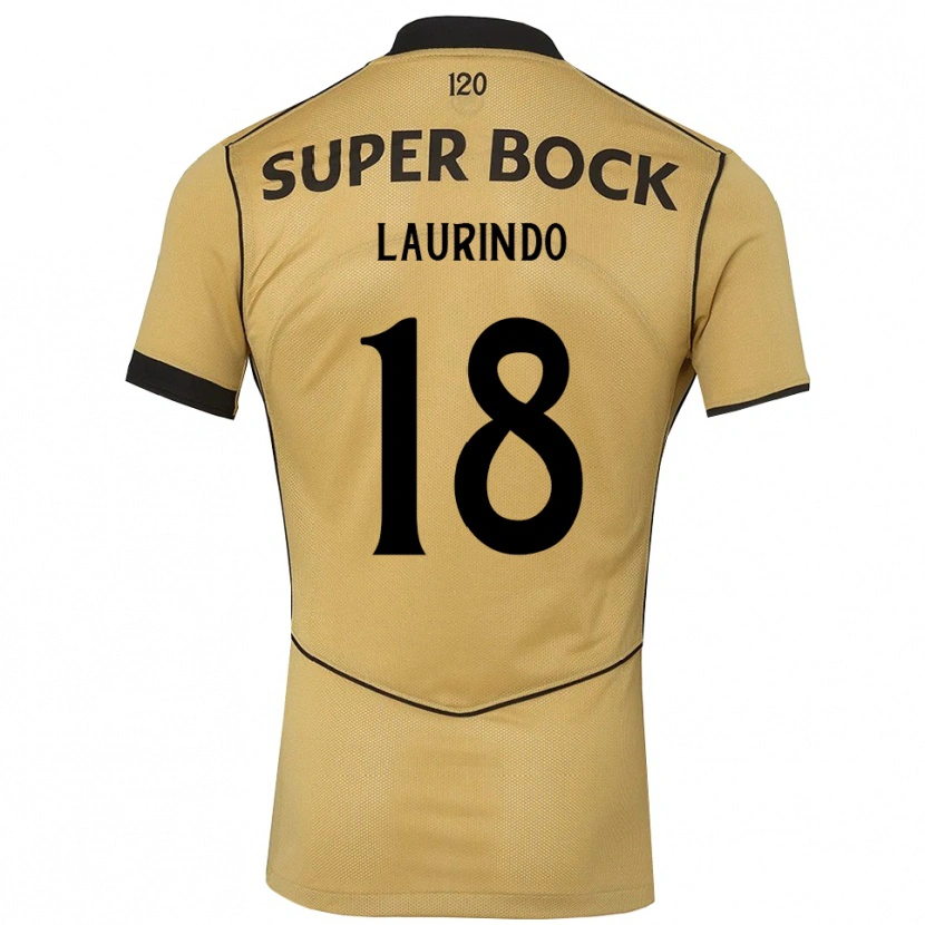 Danxen Dzieci Laurindo Pimentel Mendonça #18 Goldenrod Czarny Wyjazdowa Koszulka 2026/27 Koszulki Klubowe