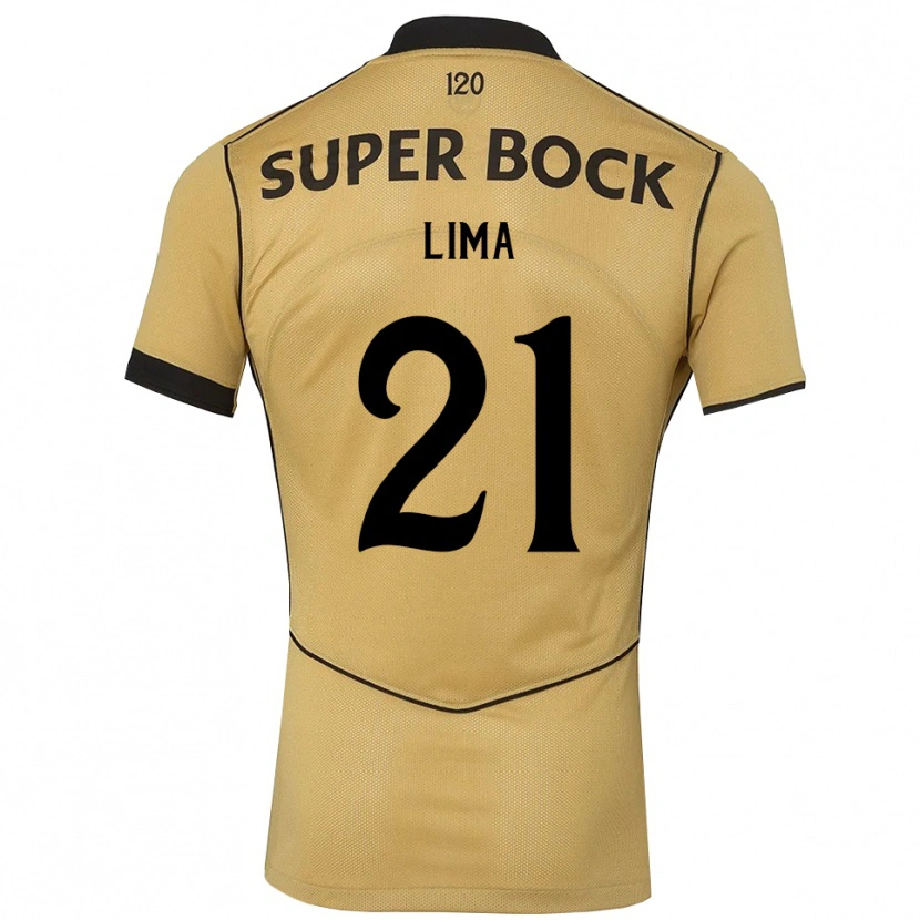 Danxen Dzieci Pedro Lima #21 Goldenrod Czarny Wyjazdowa Koszulka 2026/27 Koszulki Klubowe