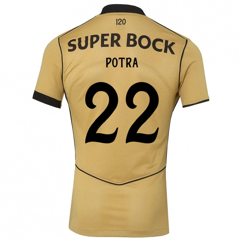Danxen Dzieci Catarina Sofia Branco Potra #22 Goldenrod Czarny Wyjazdowa Koszulka 2026/27 Koszulki Klubowe