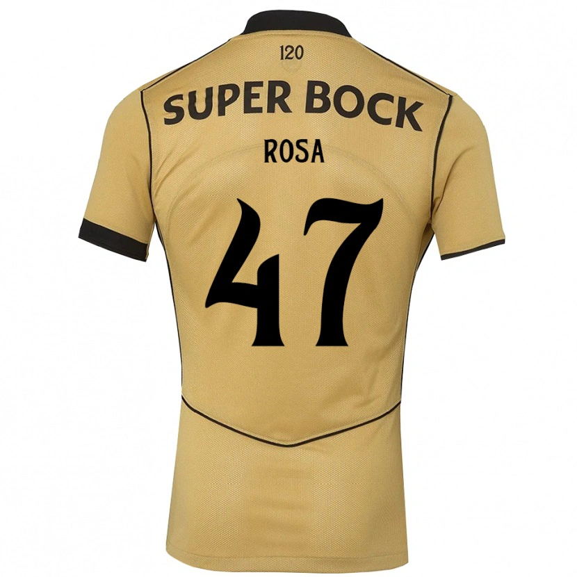 Danxen Dzieci Mariana Rosa #47 Goldenrod Czarny Wyjazdowa Koszulka 2026/27 Koszulki Klubowe