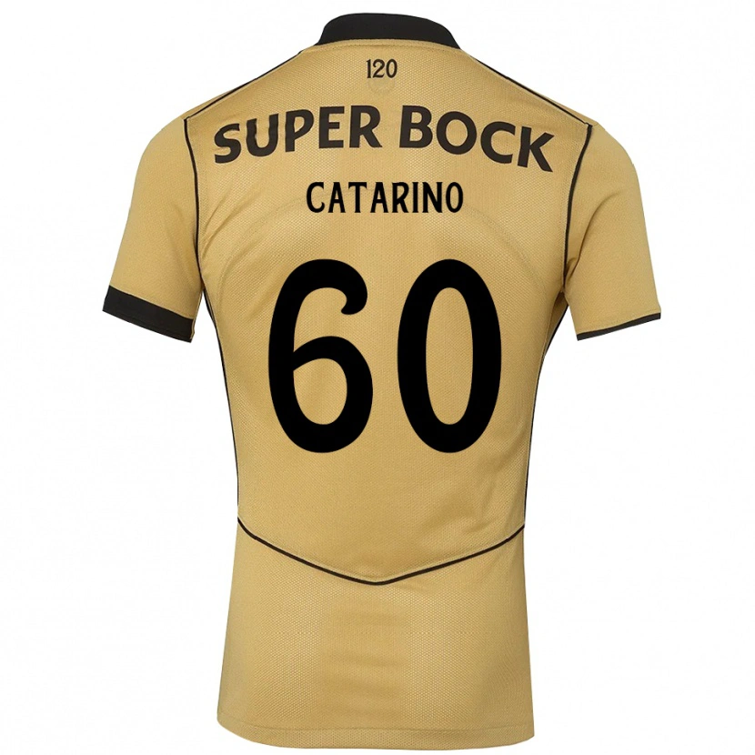 Danxen Dzieci Catarino César Simões Pascoal #60 Goldenrod Czarny Wyjazdowa Koszulka 2026/27 Koszulki Klubowe