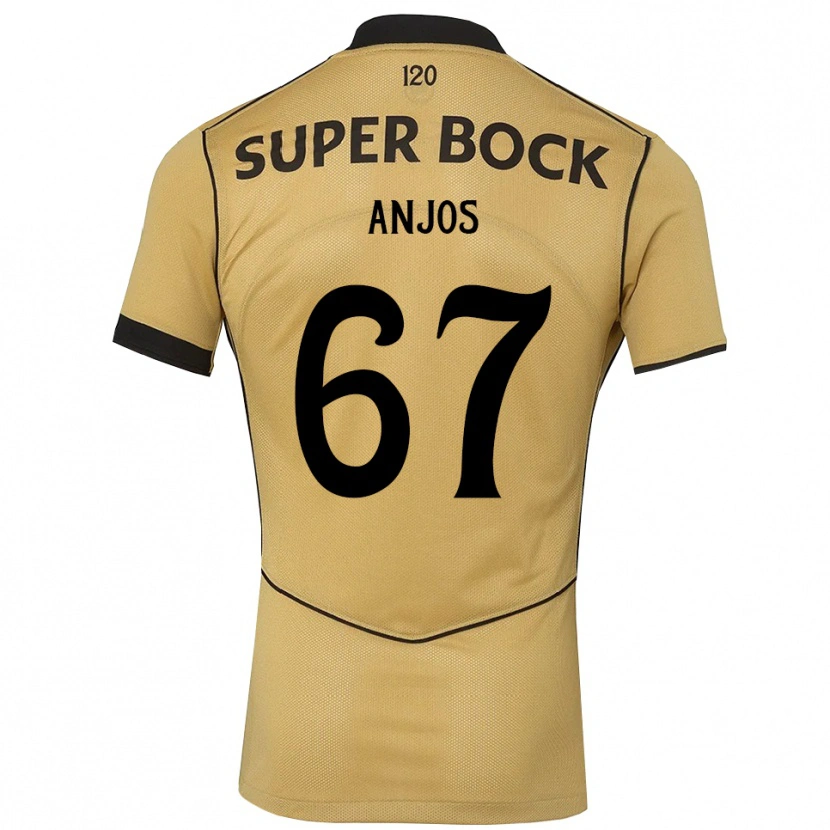 Danxen Dzieci Lucas Anjos #67 Goldenrod Czarny Wyjazdowa Koszulka 2026/27 Koszulki Klubowe