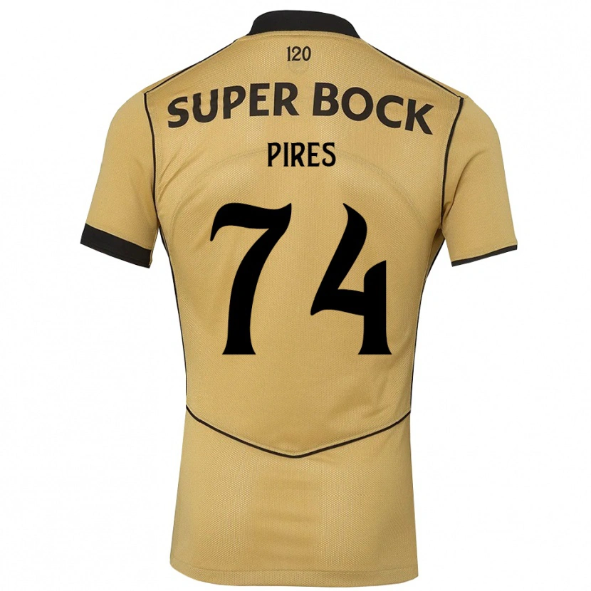 Danxen Dzieci Guilherme Pires #74 Goldenrod Czarny Wyjazdowa Koszulka 2026/27 Koszulki Klubowe