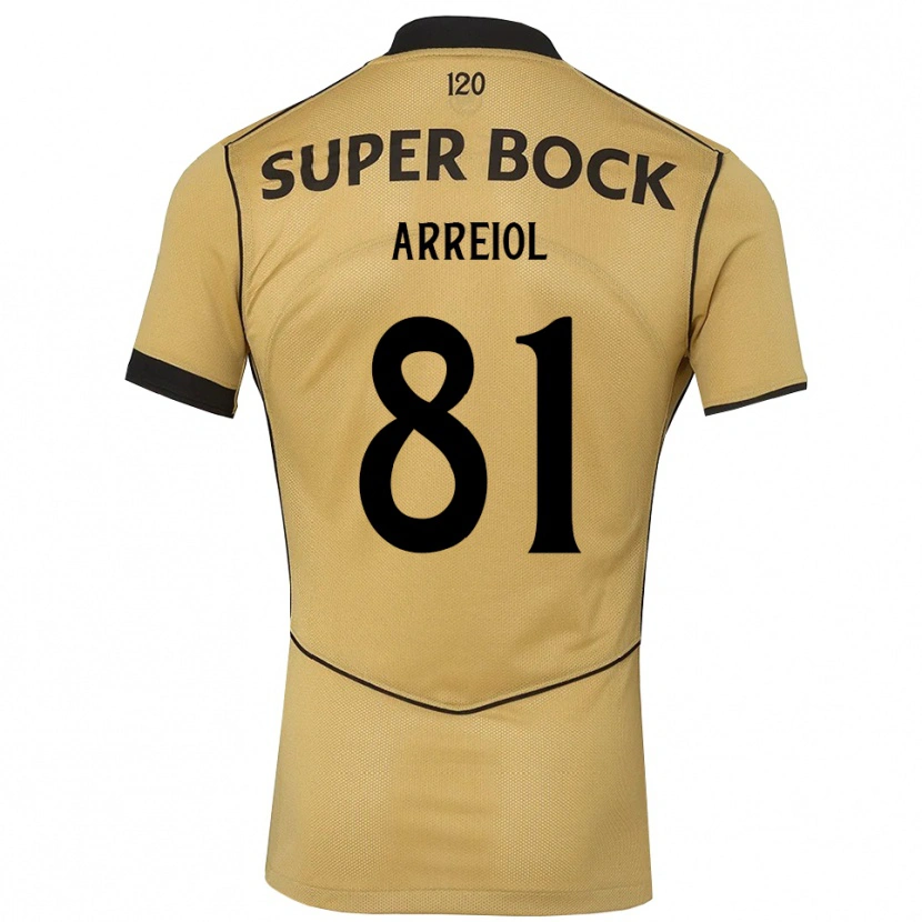 Danxen Dzieci Henrique Arreiol #81 Goldenrod Czarny Wyjazdowa Koszulka 2026/27 Koszulki Klubowe