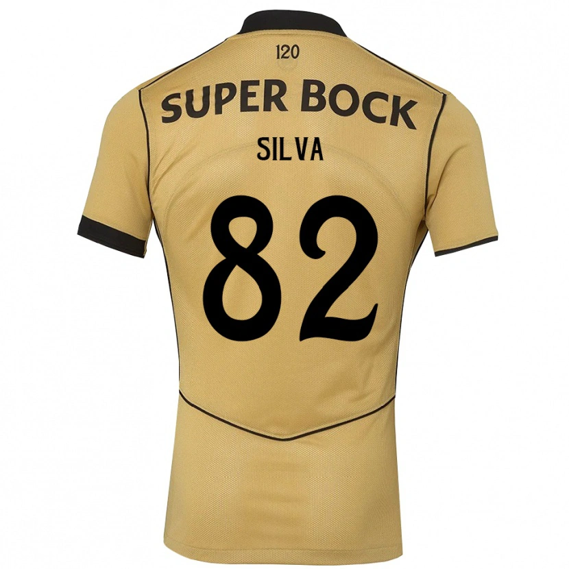 Danxen Dzieci Gabriel Silva #82 Goldenrod Czarny Wyjazdowa Koszulka 2026/27 Koszulki Klubowe
