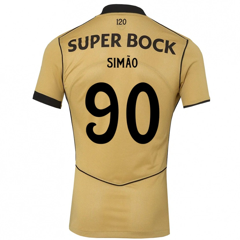 Danxen Dzieci Paulo Simão #90 Goldenrod Czarny Wyjazdowa Koszulka 2026/27 Koszulki Klubowe